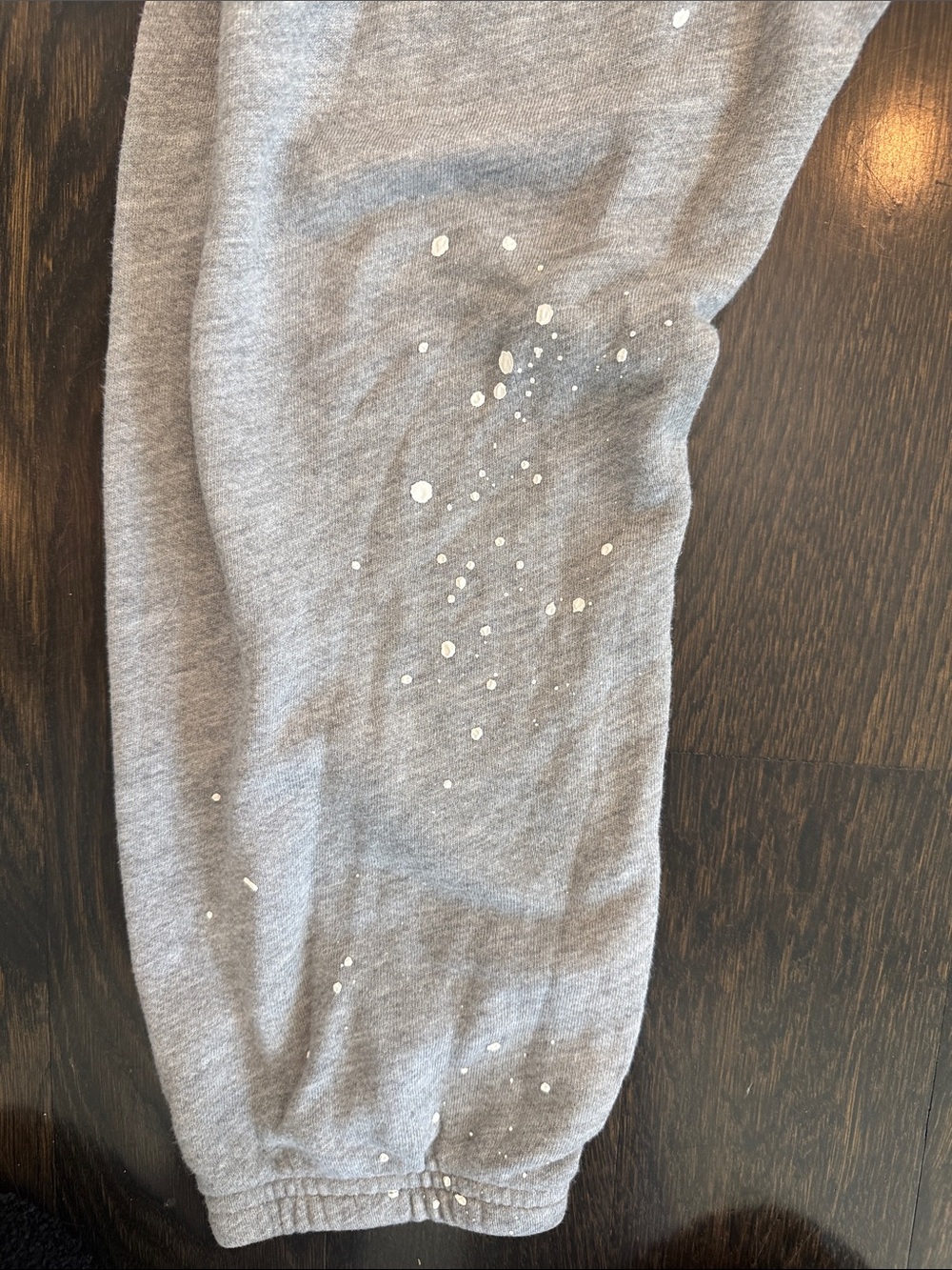 freecity Grey Jogger Sweatpants with Free City Logo and splatter paint - Picture 6 of 8